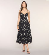 Maggie Polka Dot Midi Formal Dress