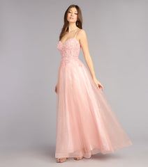 Lexi Glitter Corset A-Line Ball Gown