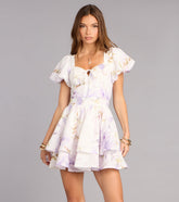 Day Date Floral Mini Dress