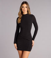 Low Key Dazzle Glitter Mini Dress