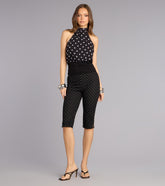 Flirty Little Polka Dot Capri Pants