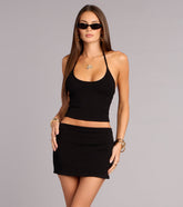 Easy Does It Rib Knit Mini Skort