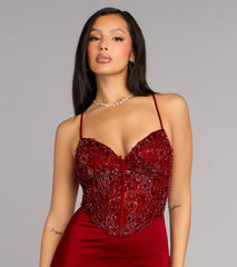 Dayna Satin Corset Formal Dress