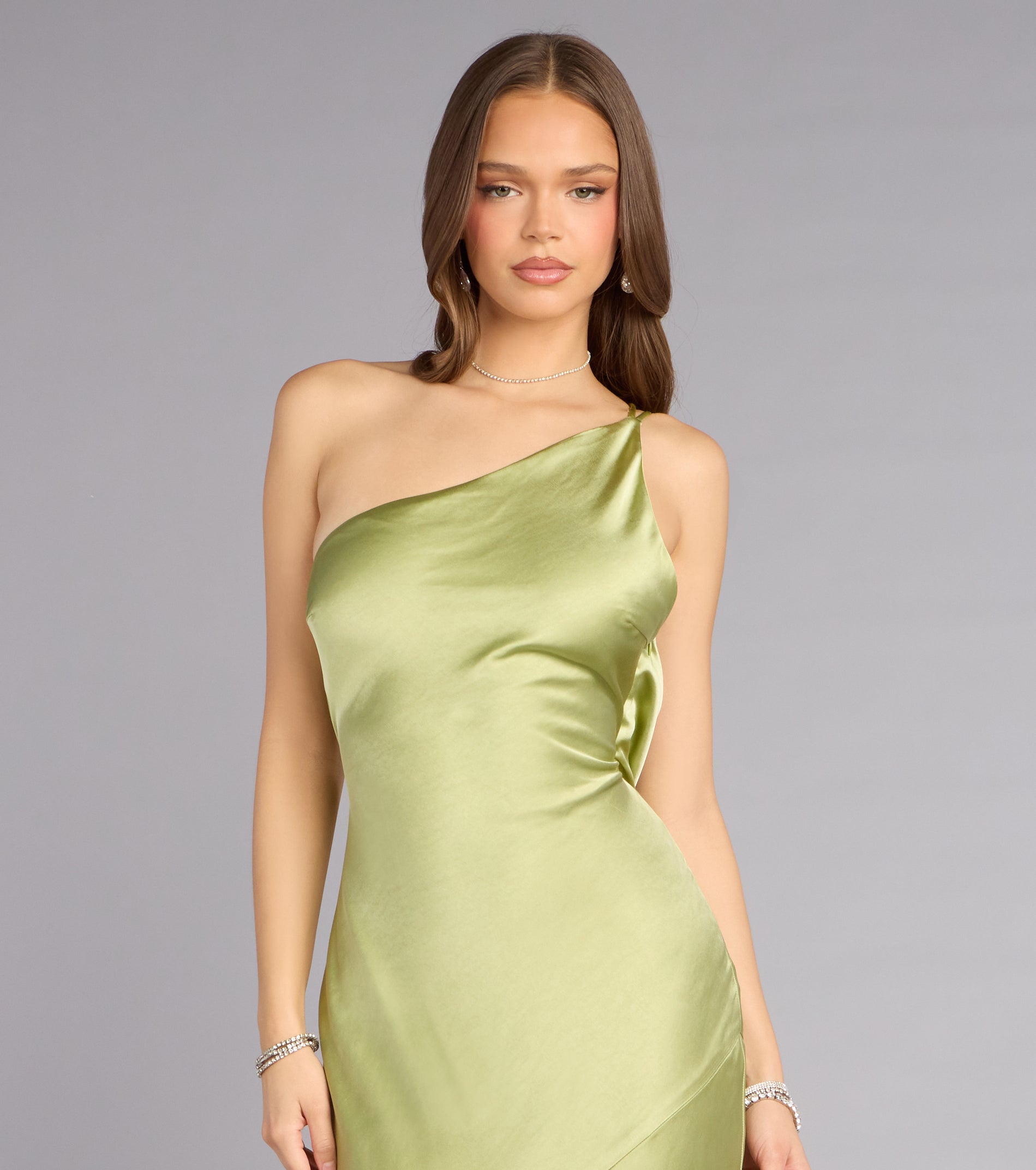 Brynlee Satin Open Back Formal Dress