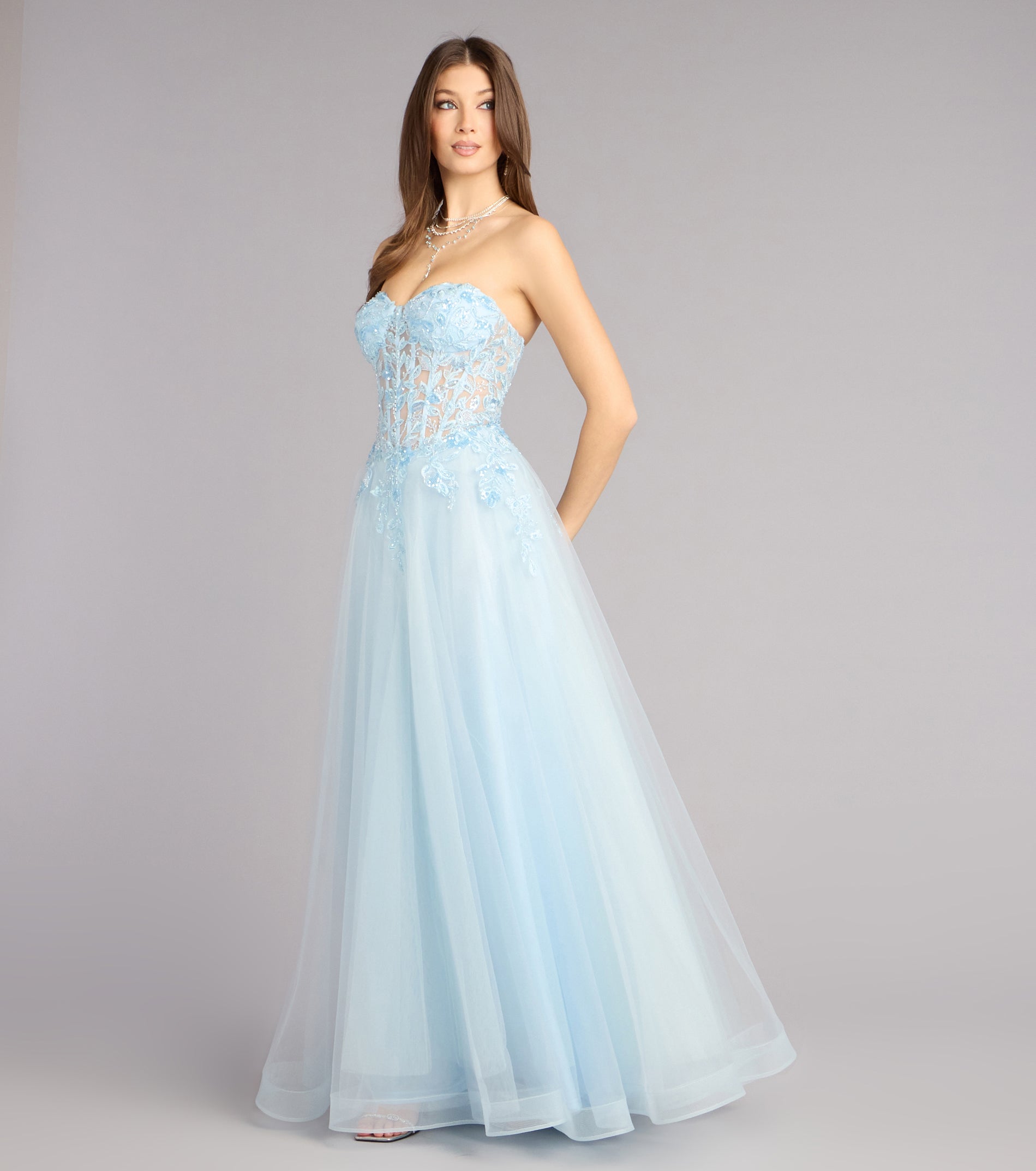 Kennedy Tulle A-Line Ball Gown