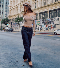 City Stroll Straight Leg Jeans