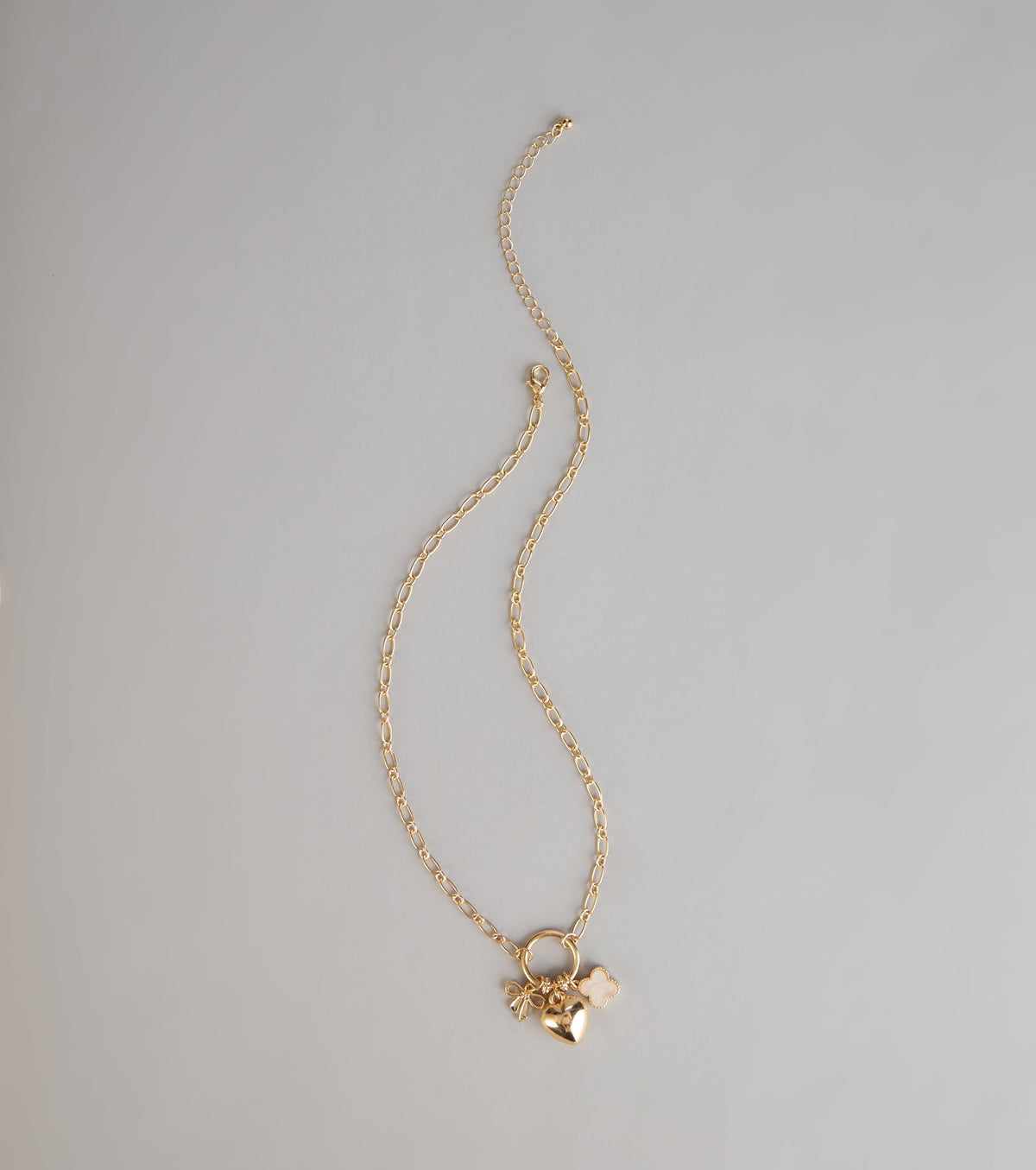 Locked In Heart Charm Necklace