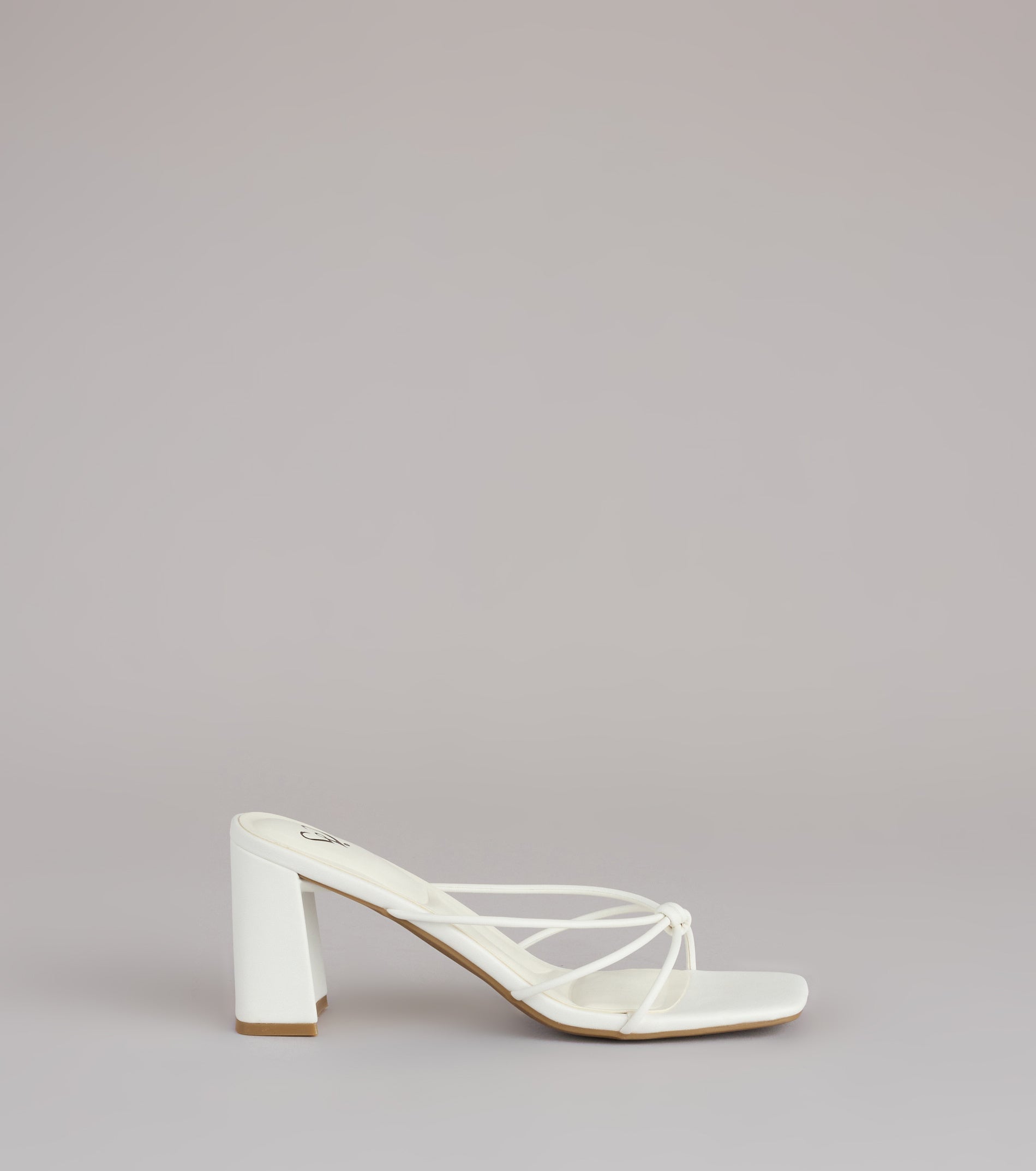 Fashion Fix Knotted Block Heel Mules