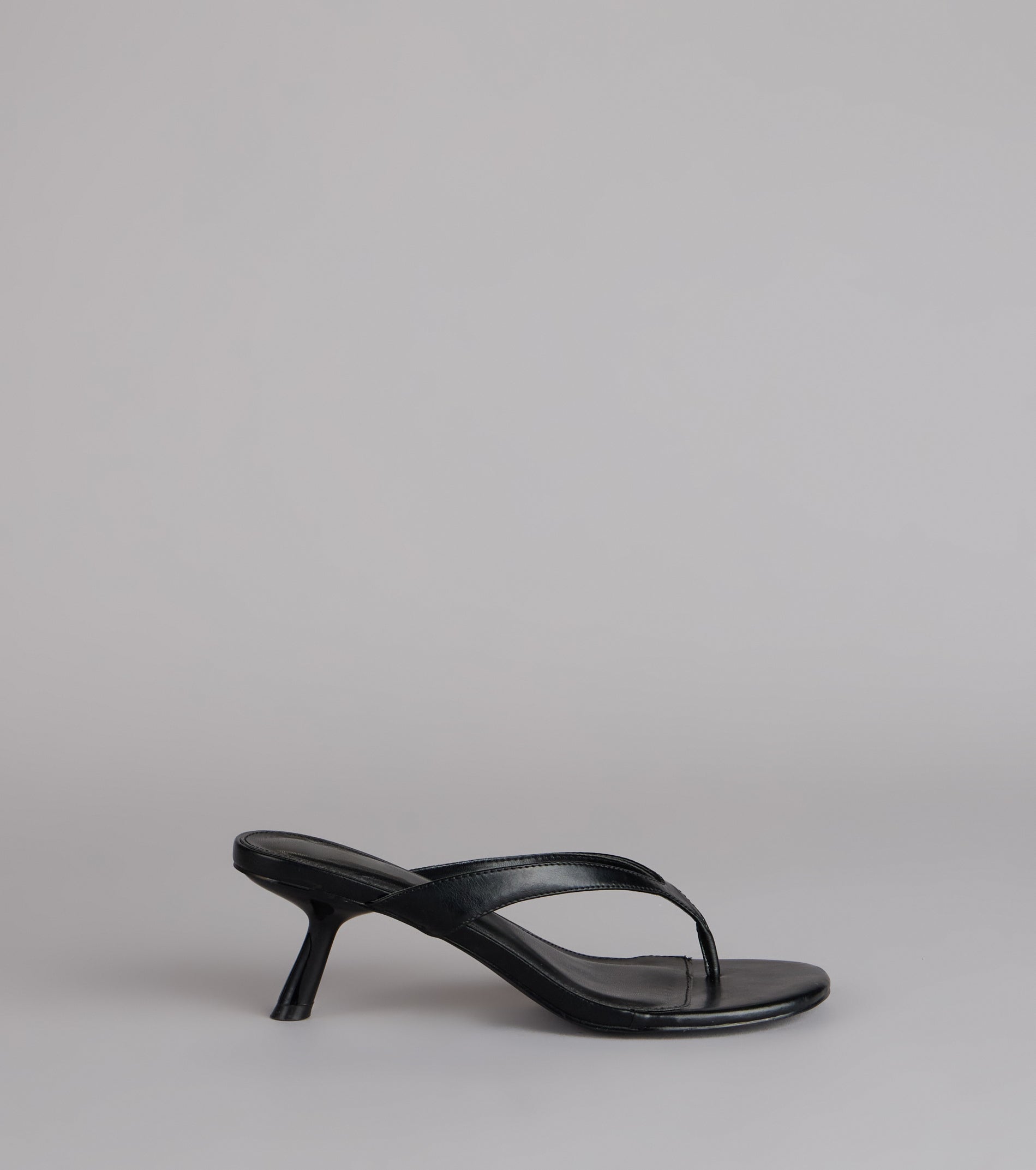 Exactly The Vibe Thong Kitten Heels