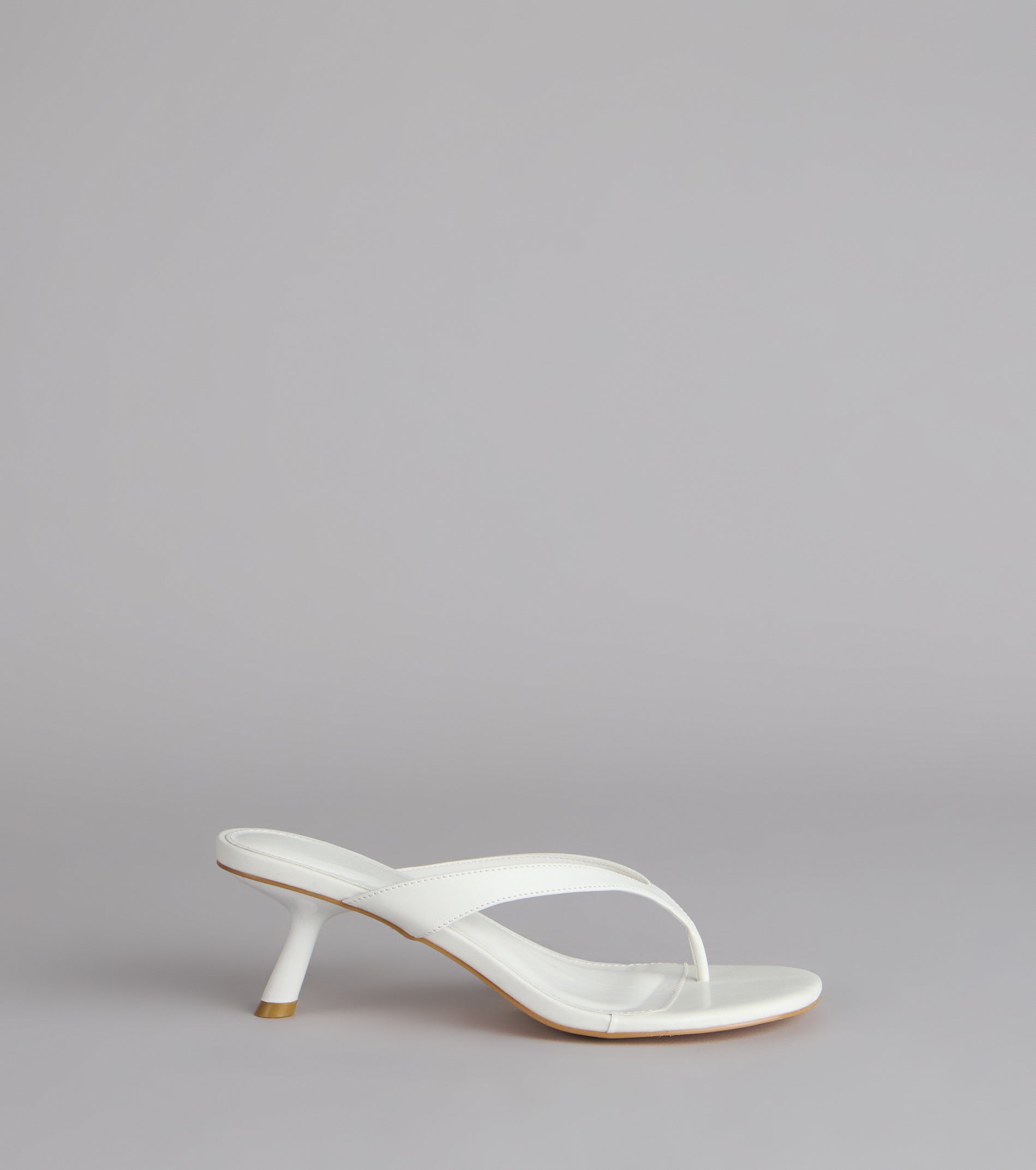 Exactly The Vibe Thong Kitten Heels
