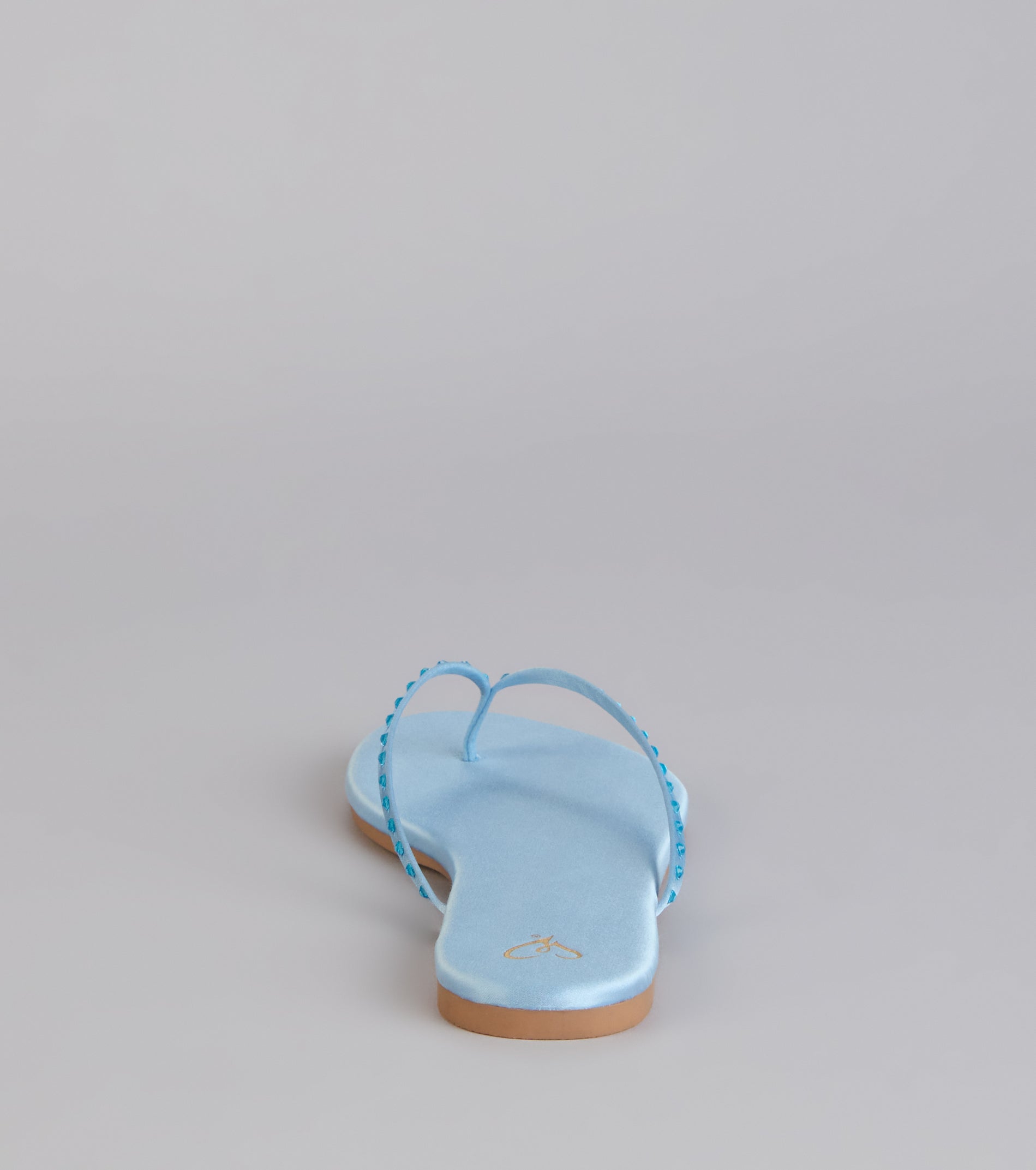 Casual Glow Satin Thong Sandals